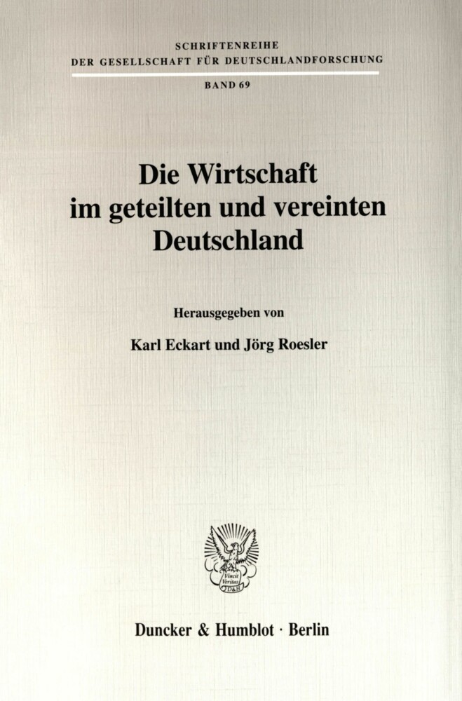 Die Wirtschaft im geteilten und vereinten Deutschland. main product photo