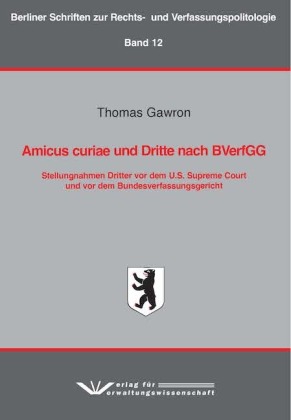 Amicus curiae und Dritte nach BVerfGG