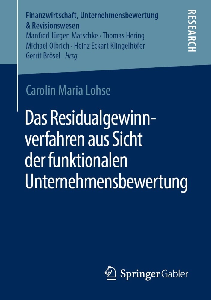 Das Residualgewinnverfahren aus Sicht der funktionalen Unternehmensbewertung main product photo