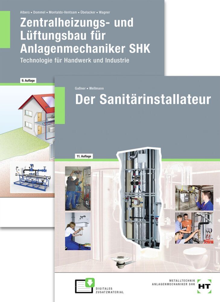 Paketangebot Der Sanitärinstallateur + Zentralheizungs- und Lüftungsbau für Anlagenmechaniker, m. 1 Buch main product photo