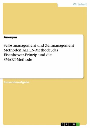 Selbstmanagement und Zeitmanagement Methoden. ALPEN-Methode, das Eisenhower-Prinzip und die SMART-Methode