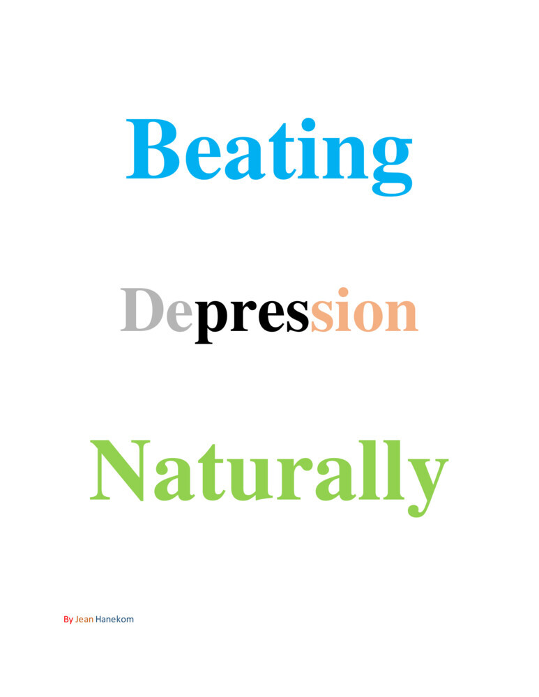 Beating Depression Naturally main product photo