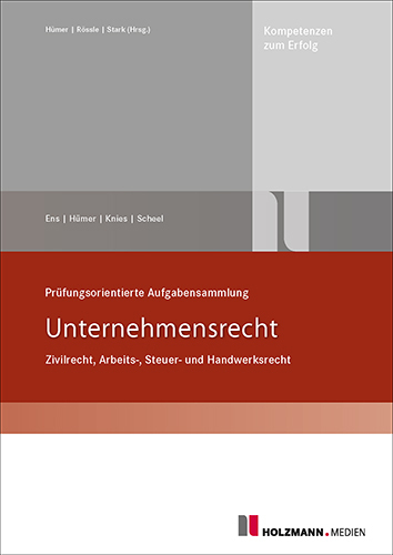 Prüfungsorientierte Aufgabensammlung "Unternehmensrecht" main product photo