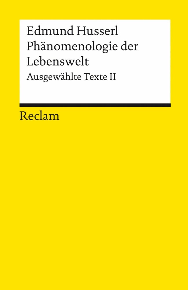 Phänomenologie der Lebenswelt main product photo