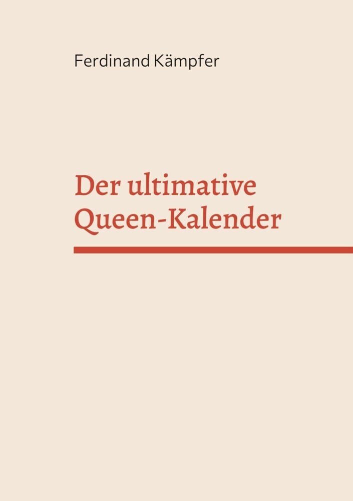 Der ultimative Queen-Kalender main product photo