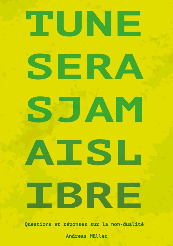 Tu ne seras jamais libre main product photo