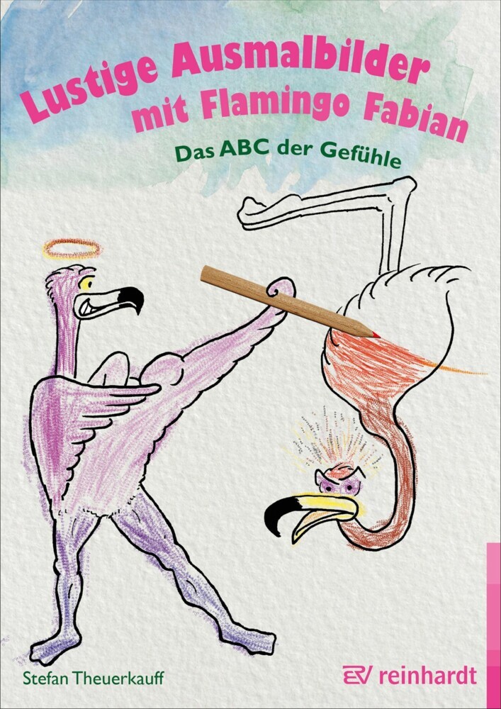 Lustige Ausmalbilder mit Flamingo Fabian main product photo