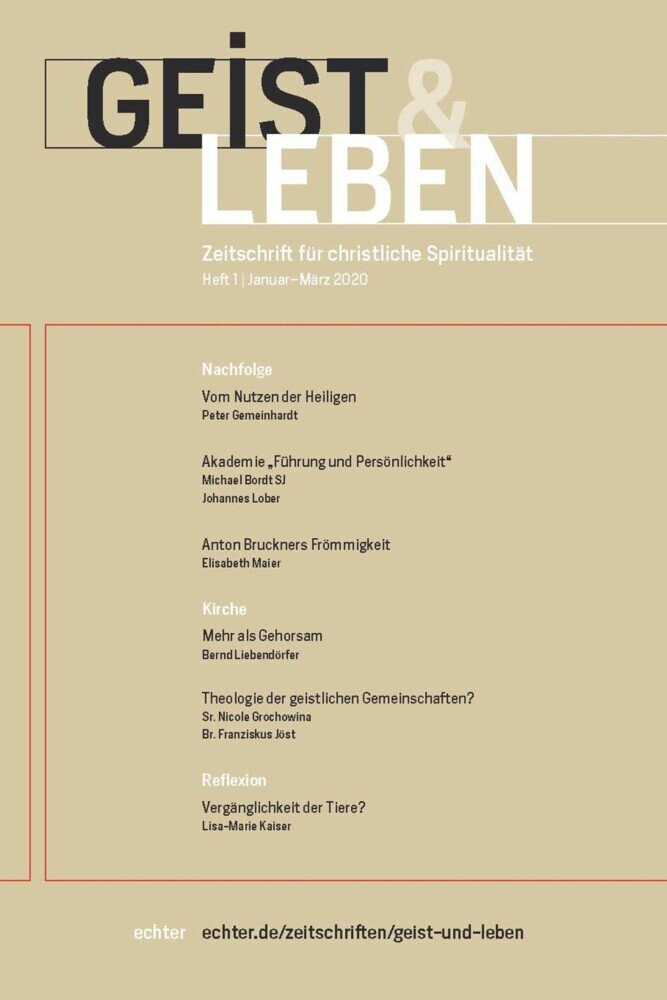 Geist & Leben 1/2020 main product photo