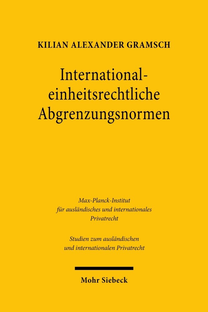 International-einheitsrechtliche Abgrenzungsnormen main product photo