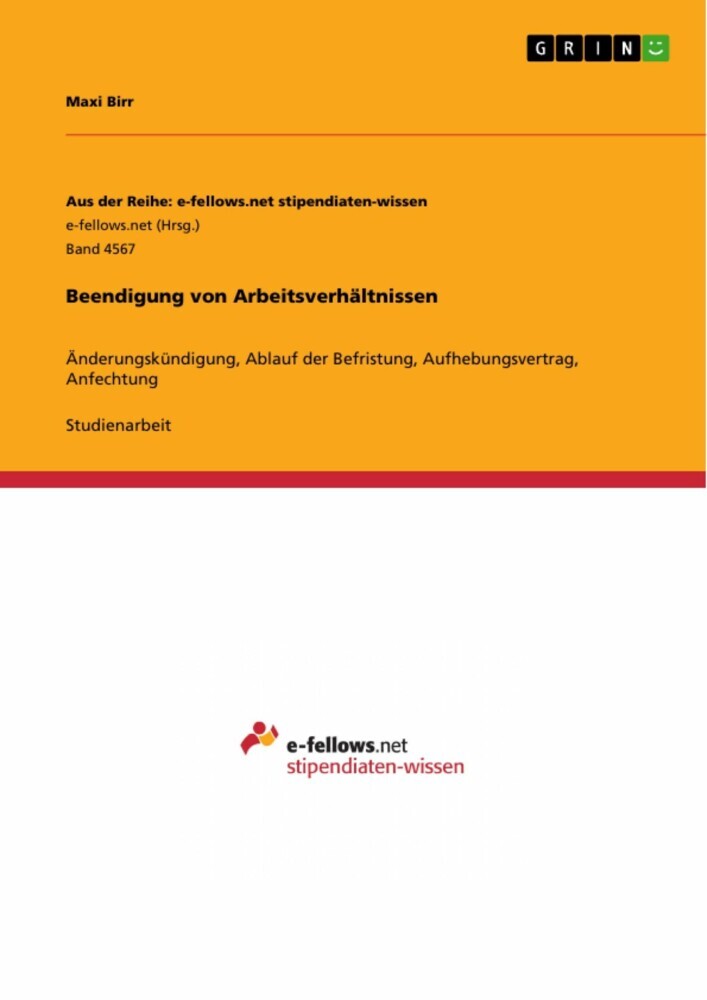 Beendigung von Arbeitsverhältnissen main product photo
