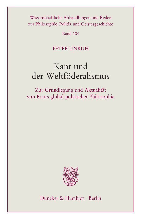 Kant und der Weltföderalismus. main product photo