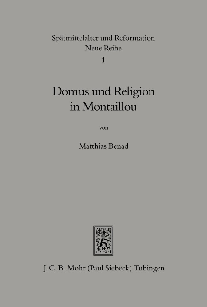 Domus und Religion in Montaillou main product photo