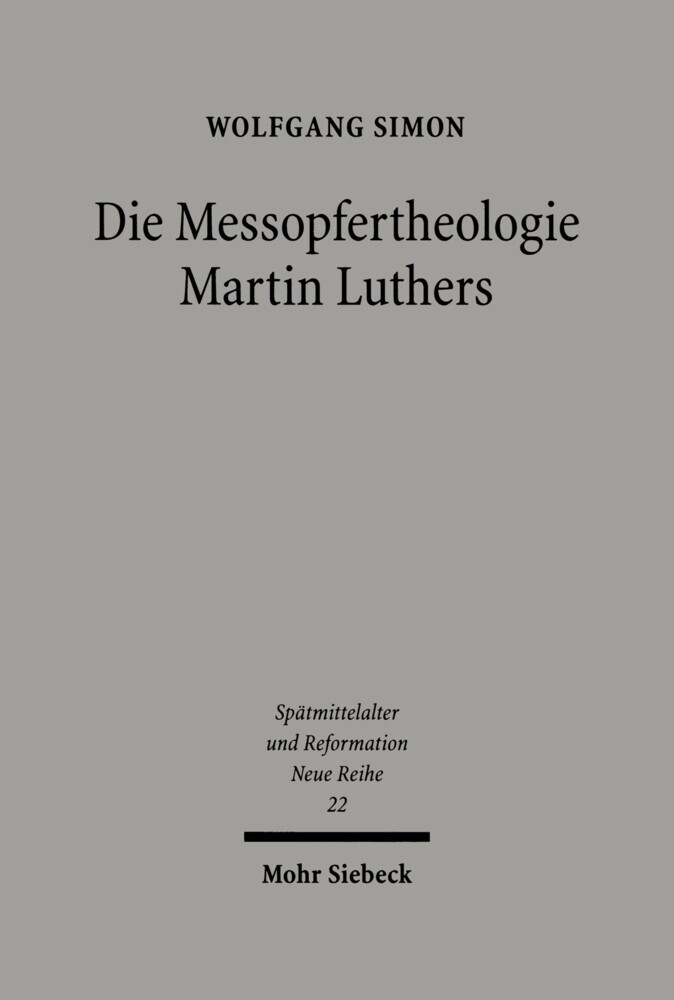 Die Messopfertheologie Martin Luthers main product photo
