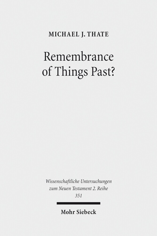Remembrance of Things Past? main product photo