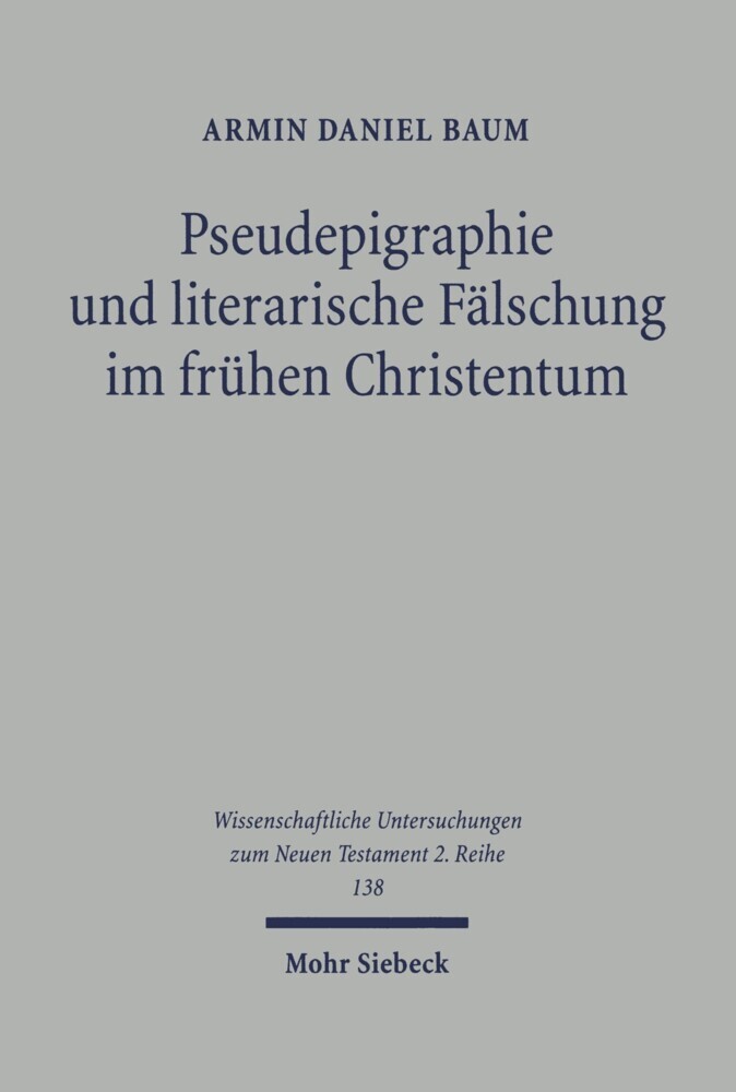 Pseudepigraphie und literarische Fälschung im frühen Christentum main product photo