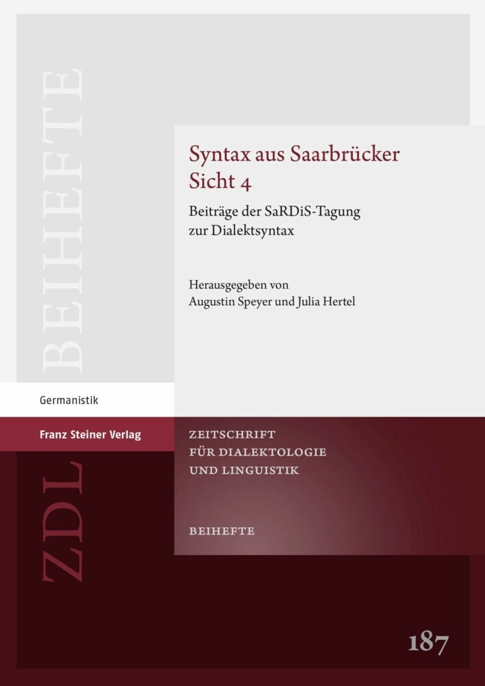 Syntax aus Saarbrücker Sicht 4 main product photo
