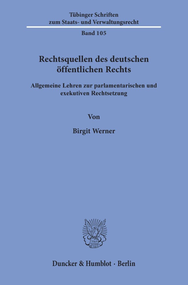 Rechtsquellen des deutschen öffentlichen Rechts. main product photo