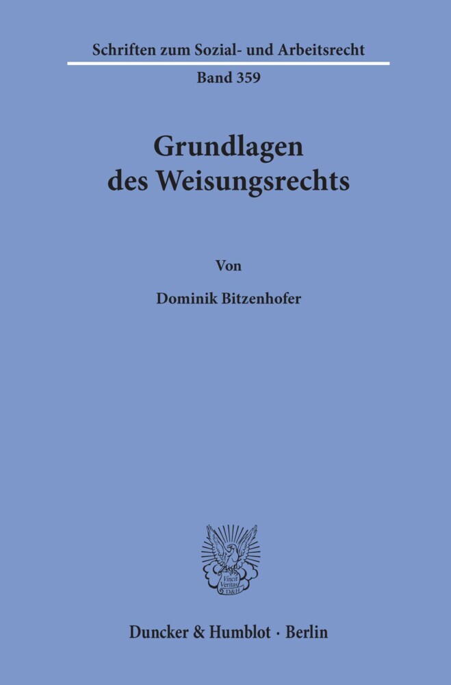 Grundlagen des Weisungsrechts. main product photo