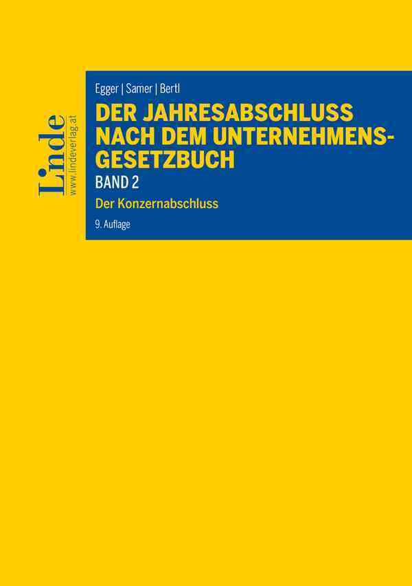 Der Jahresabschluss nach dem Unternehmensgesetzbuch, Band 2 main product photo