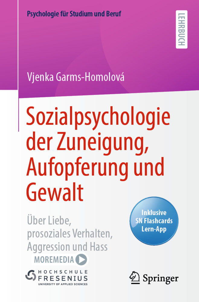 Sozialpsychologie der Zuneigung, Aufopferung und Gewalt, m. 1 Buch, m. 1 E-Book main product photo