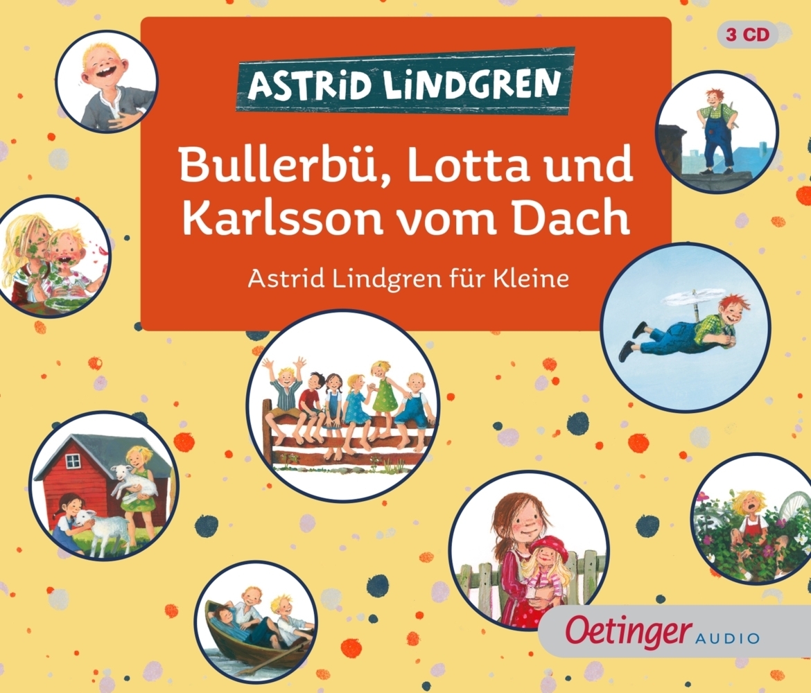 Bullerbü, Lotta und Karlsson vom Dach, 3 Audio-CD main product photo