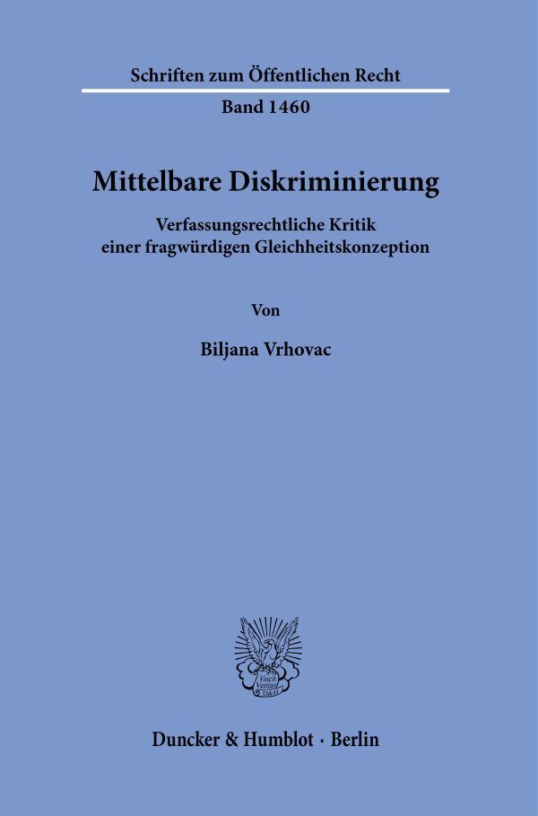 Mittelbare Diskriminierung. main product photo