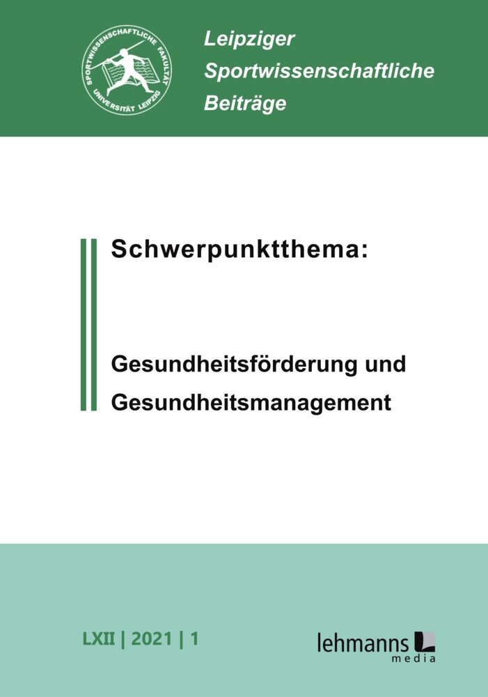 Leipziger Sportwissenschaftliche Beiträge main product photo