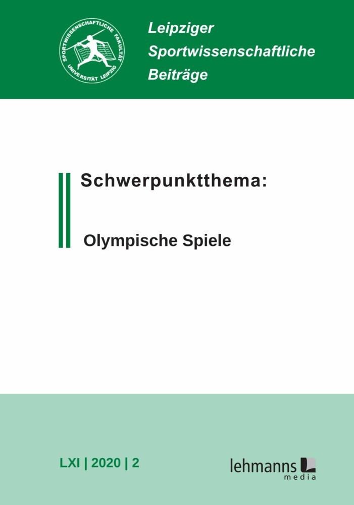 Leipziger Sportwissenschaftliche Beiträge main product photo