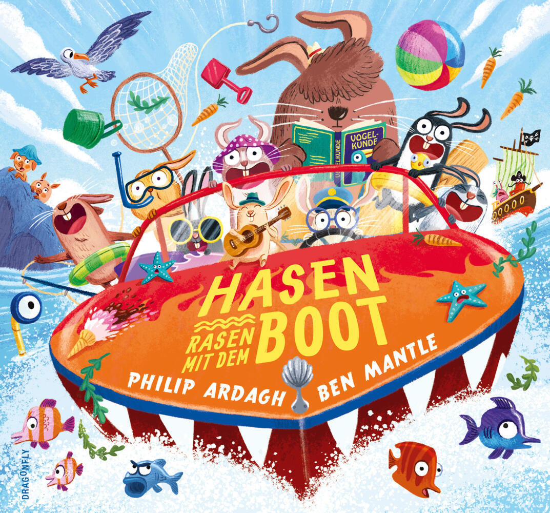 Hasen rasen mit dem Boot main product photo