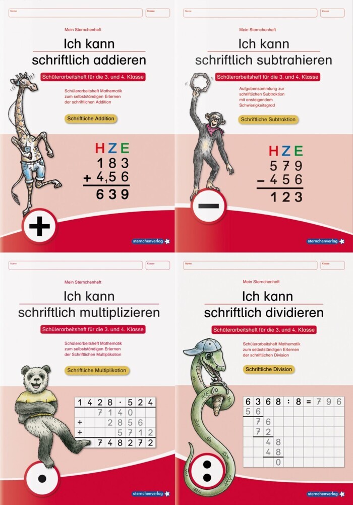 Ich kann schriftlich addieren, subtrahieren, multiplizieren und dividieren im Set main product photo