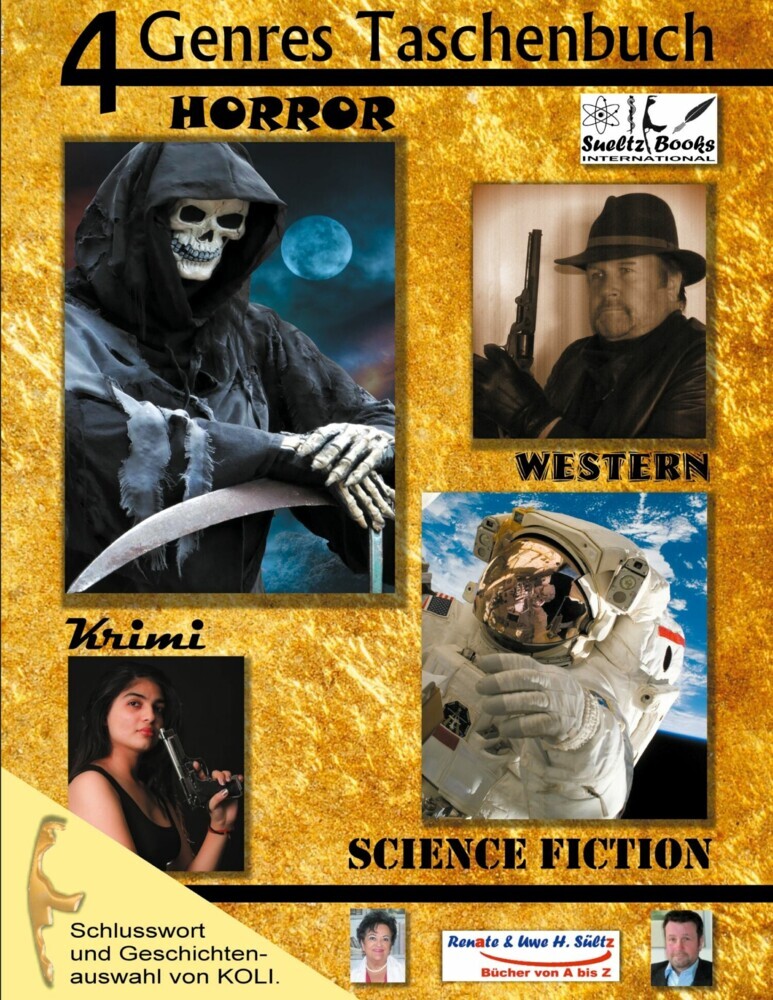 4 Genres Taschenbuch Krimi Sci-FI Horror Western main product photo