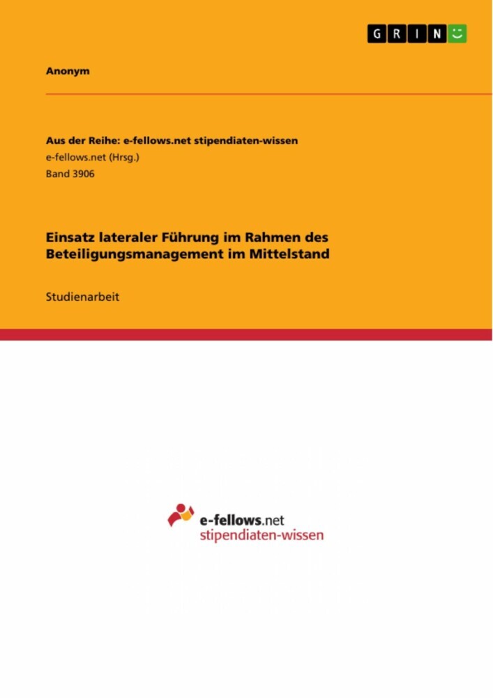 Einsatz lateraler Führung im Rahmen des Beteiligungsmanagement im Mittelstand main product photo