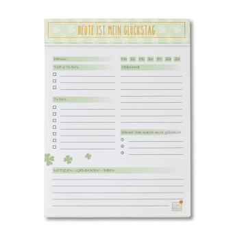 To-Do-Liste - Heute ist mein Glückstag, 50 Blatt