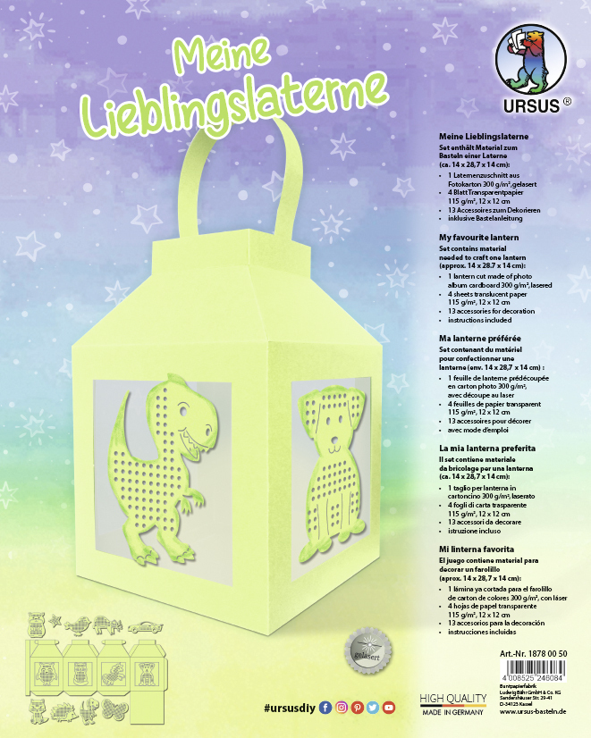 URSUS Meine Lieblingslaterne, apfelgrün main product photo