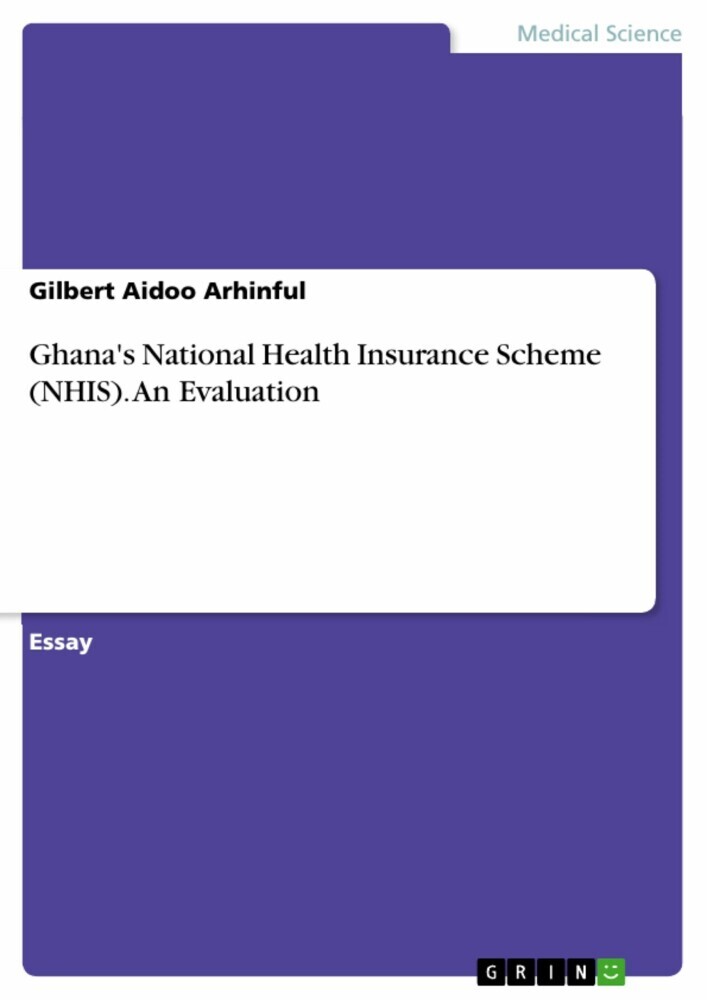 Ghana's National Health Insurance Scheme (NHIS). An Evaluation main product photo