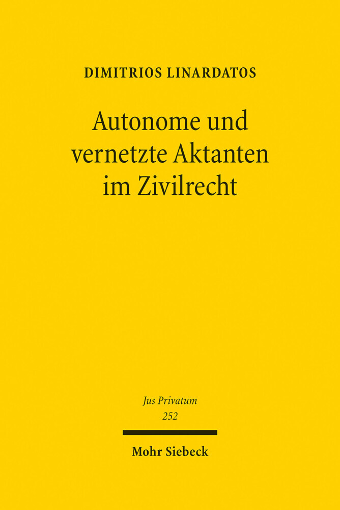 Autonome und vernetzte Aktanten im Zivilrecht main product photo