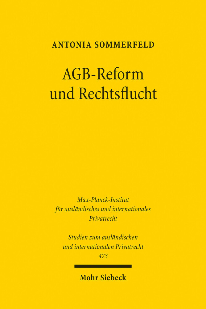 AGB-Reform und Rechtsflucht main product photo