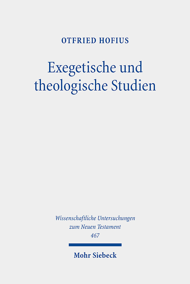 Exegetische und theologische Studien main product photo