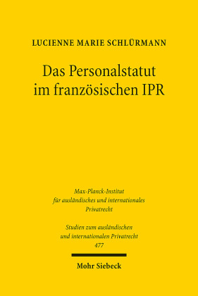 Das Personalstatut im französischen IPR
