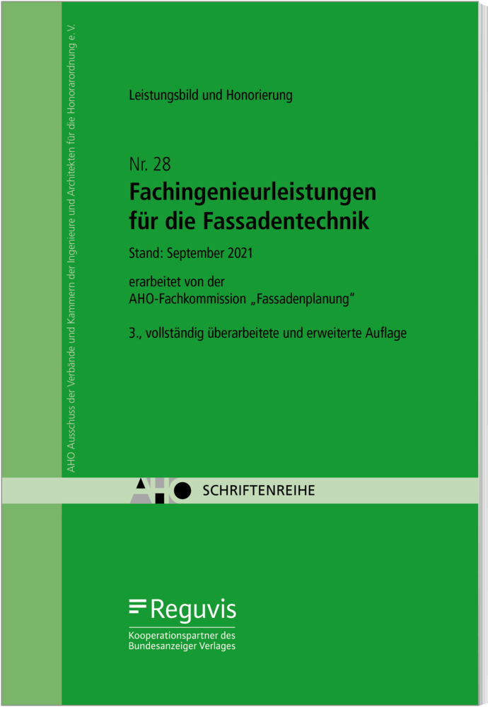 Fachingenieurleistungen für die Fassadentechnik - Leistungsbild und Honorierung main product photo