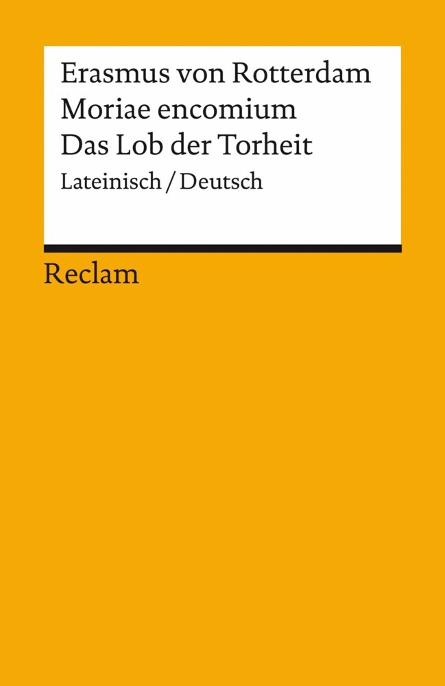 Moriae encomium / Lob der Torheit. Lateinisch/Deutsch main product photo