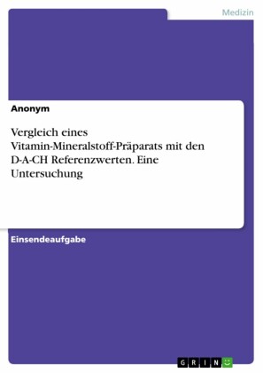 Vergleich eines Vitamin-Mineralstoff-Präparats mit den D-A-CH Referenzwerten. Eine Untersuchung