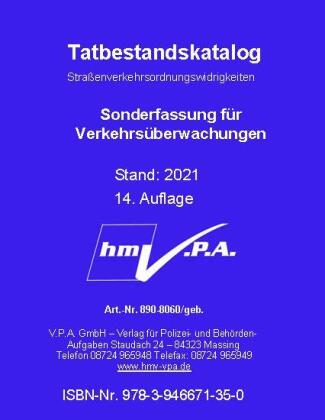 Bundeseinheitlicher Tatbestandskatalog - Sonderfassung für Verkehrsüberwachung