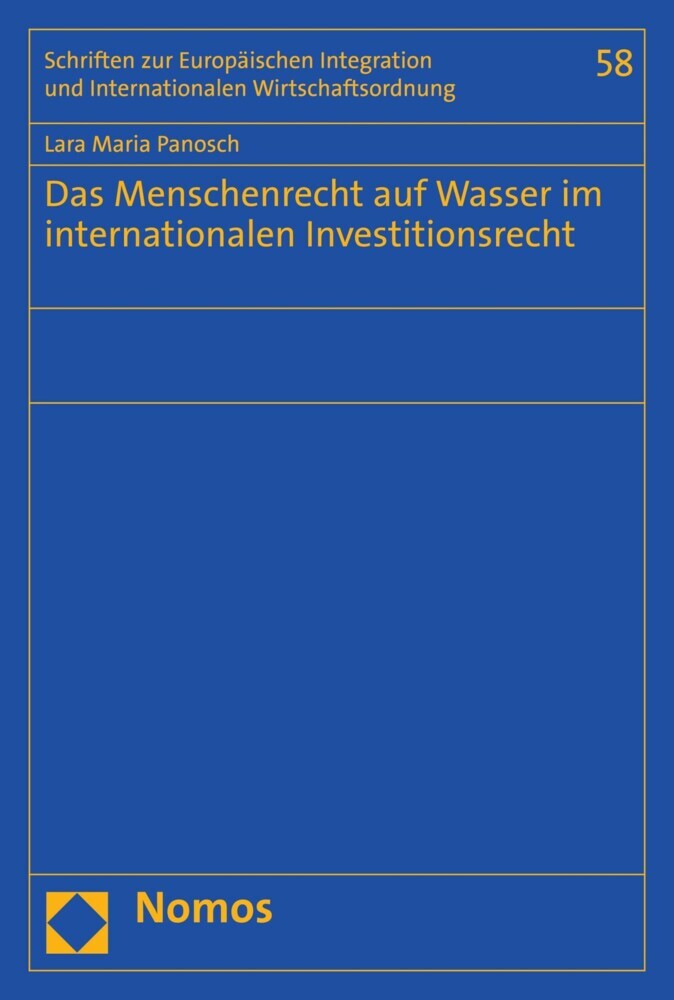 Das Menschenrecht auf Wasser im internationalen Investitionsrecht main product photo