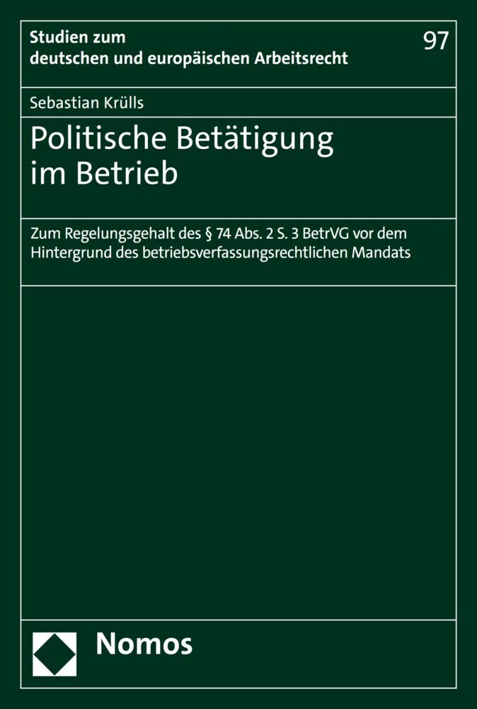 Politische Betätigung im Betrieb main product photo