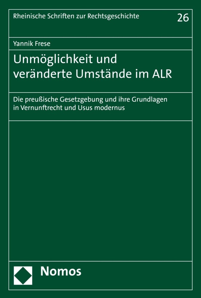 Unmöglichkeit und veränderte Umstände im ALR main product photo