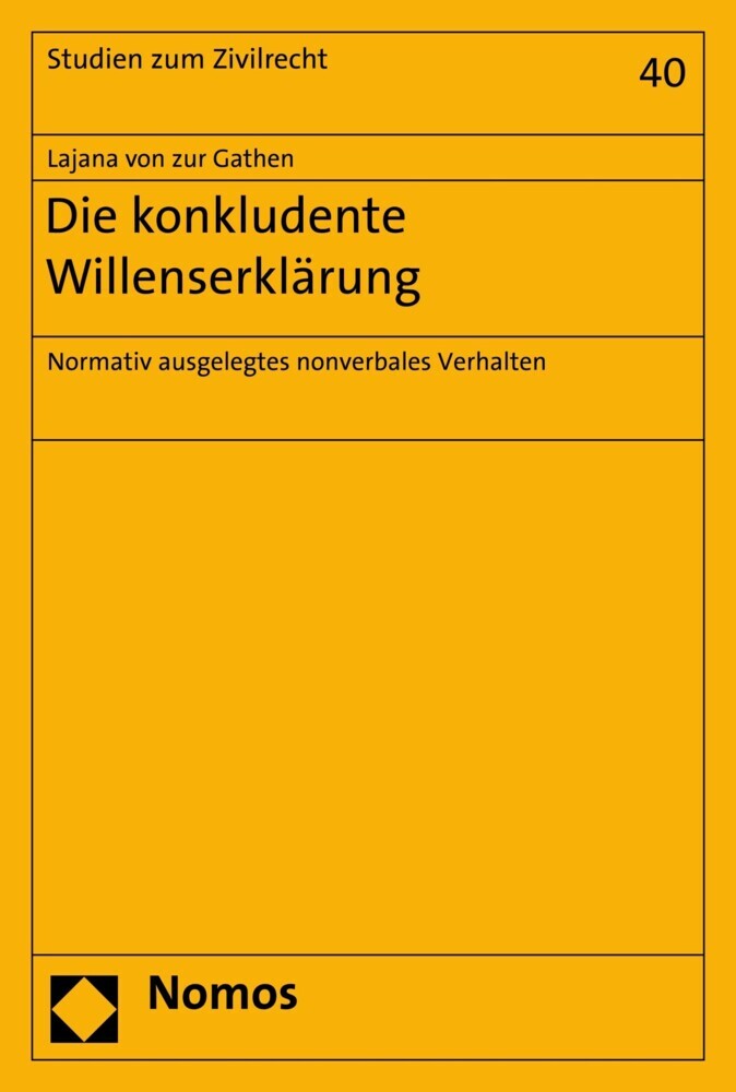 Die konkludente Willenserklärung main product photo
