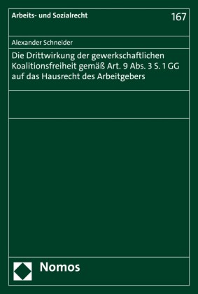 Die Drittwirkung der gewerkschaftlichen Koalitionsfreiheit gemäß Art. 9 Abs. 3 S. 1 GG auf das Hausrecht des Arbeitgebers