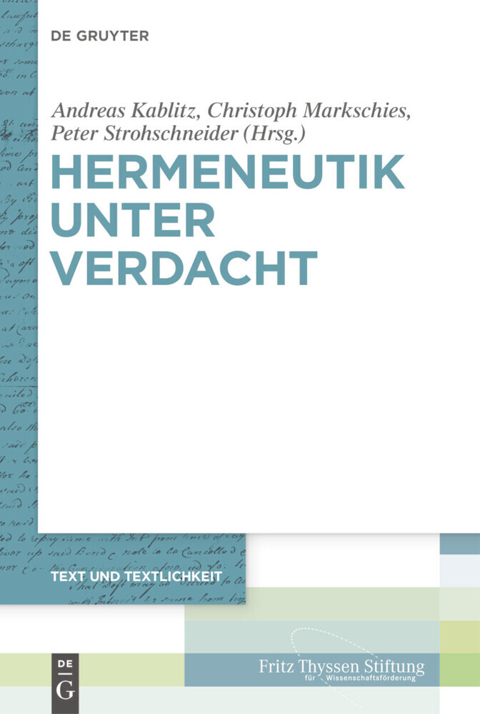 Hermeneutik unter Verdacht main product photo