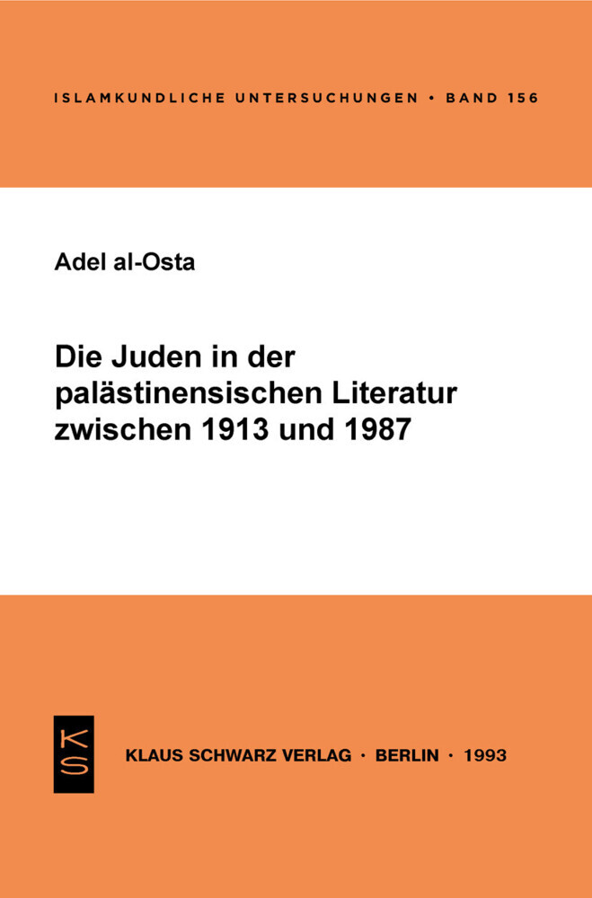 Die Juden in der palästinensischen Literatur zwischen 1913 und 1987 main product photo